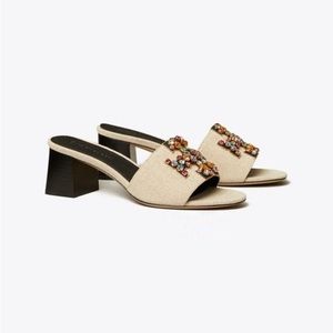 Tory Burch ines embellished 55mm slide sandals